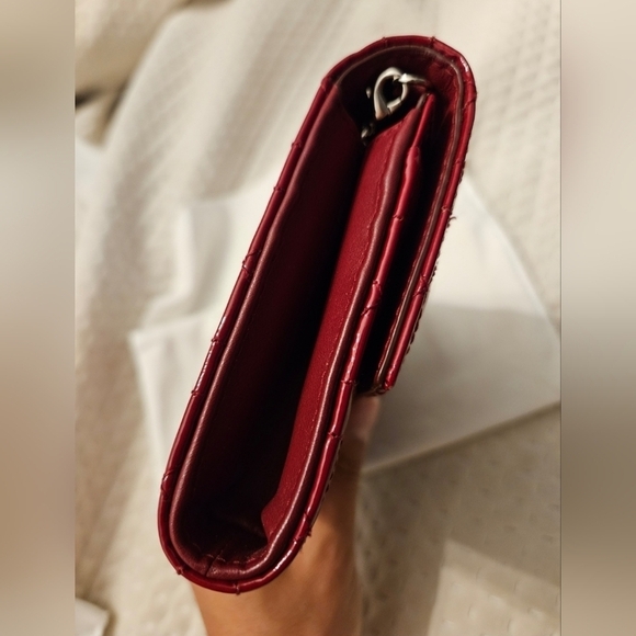 Lady Dior wallet on chain with silver hardware - Picture 8 of 13